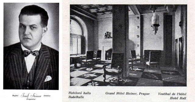 Steiner.jpg Hoteliér Josef Steiner a hala jeho hotelu, 30. léta 20. století
