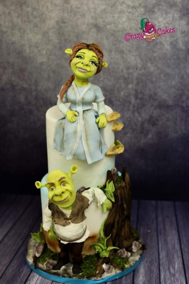 Shreck a Fiona, dort Lucie Velechovské z Crazy Cakes.jpg Shreck a Fiona, dort Lucie Velechovské z Crazy Cakes