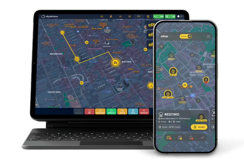 eRide umožnuje férové propojení kurýrů a restaurací, foto Objednáme.png eRide umožnuje férové propojení kurýrů a restaurací, foto Objednáme